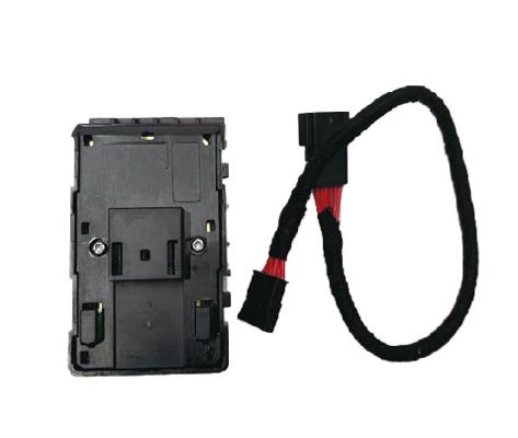 टेस्ला ड्राइवर साइड विंडो स्विच मैट ब्लैक वायर के साथ 1081037-02-जी