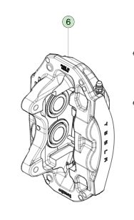 टेस्ला मॉडल 3 वाम फ्रंट ब्रेक कैलिपर 8008202-00-A 2017-2023