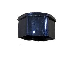 टेस्ला मॉडल एस/3 के लिए मैट ब्लैक व्हील नट कवर 22 मिमी 15 मिमी ABS प्लास्टिक