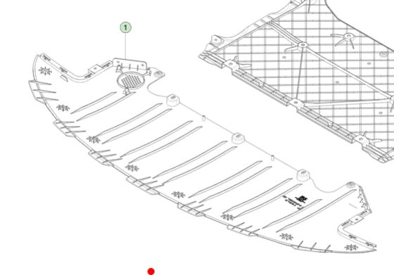 टेस्ला मॉडल एस 2021+ 177x65x4 सेमी के लिए ब्लैक वैलेंस फ्रंट फेसिया