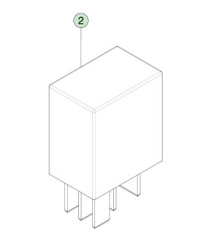टेस्ला मॉडल एस (2012-2021) के लिए 40 एम्प 12 वोल्ट प्लग-इन रिले OEM भाग 1009577-00-A